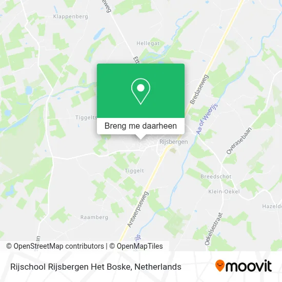 Rijschool Rijsbergen Het Boske kaart