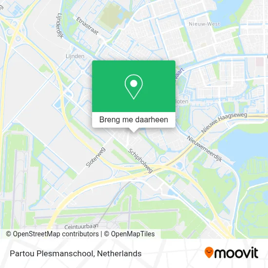Partou Plesmanschool kaart