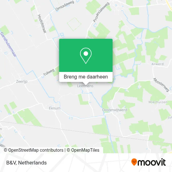 B&V kaart