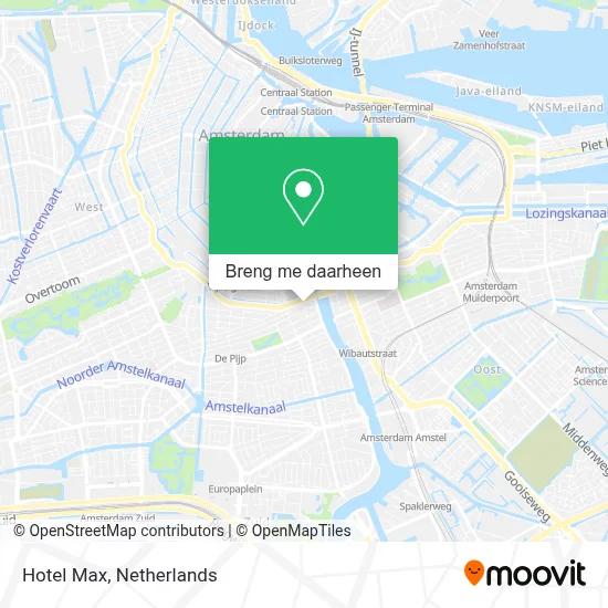 Hotel Max kaart