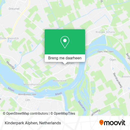 Kinderpark Alphen kaart