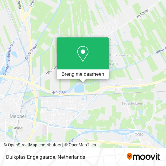 Duikplas Engelgaarde kaart