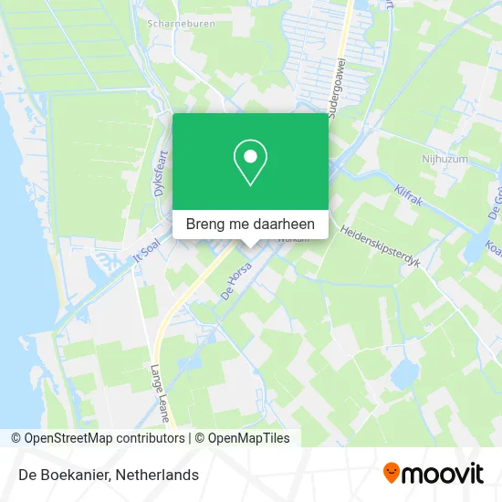 De Boekanier kaart