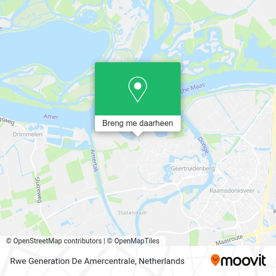Rwe Generation De Amercentrale kaart