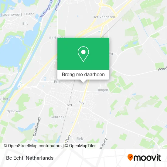 Bc Echt kaart