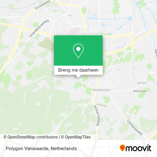 Polygon Vanwaarde kaart