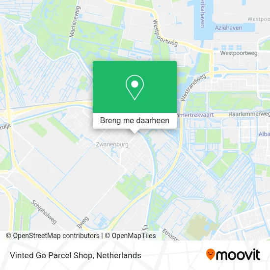 Vinted Go Parcel Shop kaart
