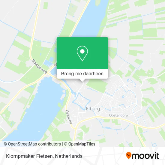 Klompmaker Fietsen kaart