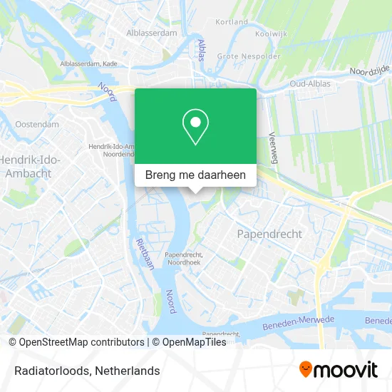 Radiatorloods kaart