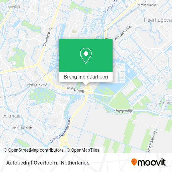 Autobedrijf Overtoom. kaart