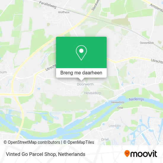 Vinted Go Parcel Shop kaart