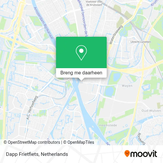 Dapp Frietfiets kaart