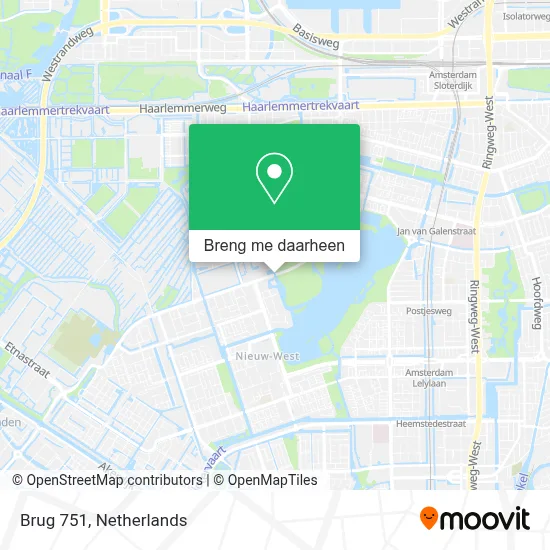 Brug 751 kaart