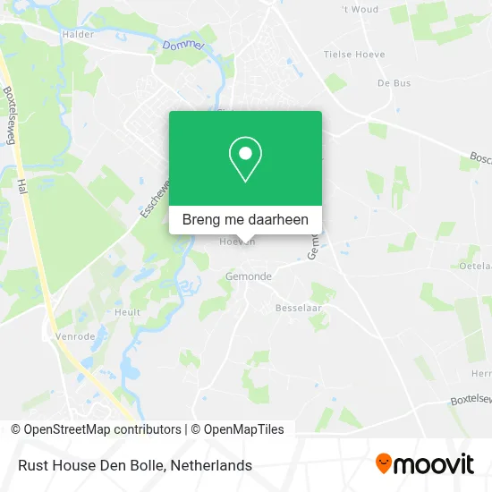 Rust House Den Bolle kaart