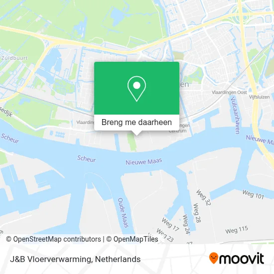 J&B Vloerverwarming kaart