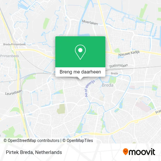 Pirtek Breda kaart
