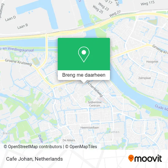 Cafe Johan kaart