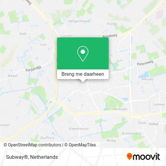 Subway® kaart