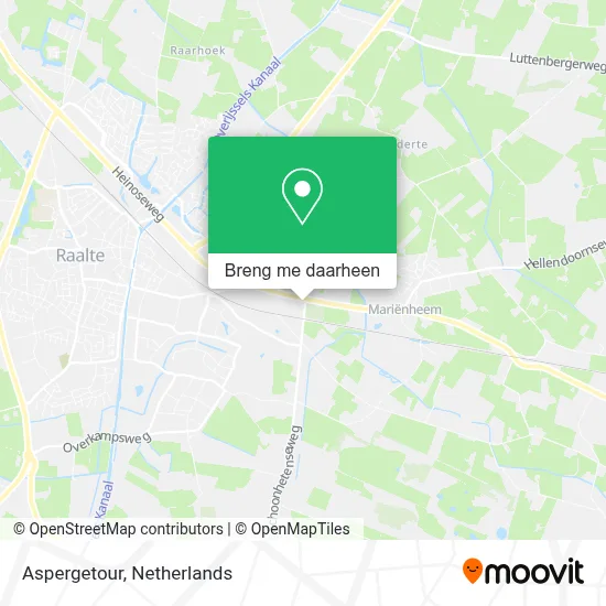 Aspergetour kaart