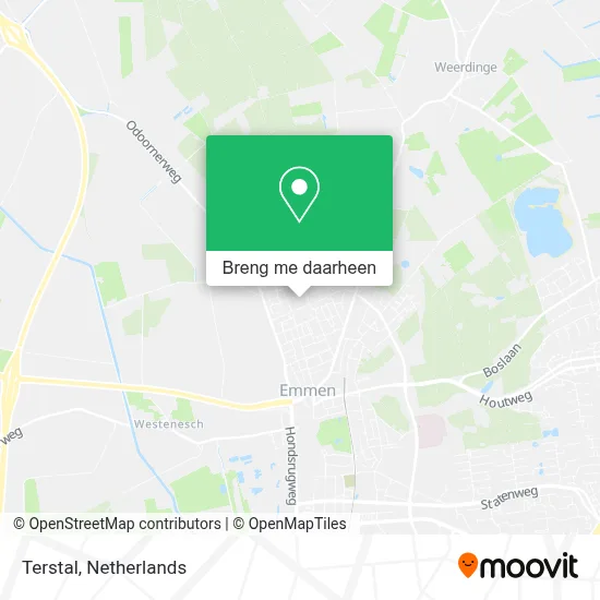 Terstal kaart