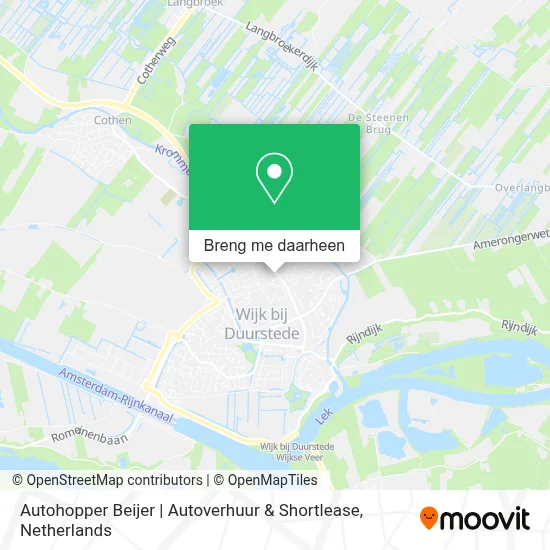 Autohopper Beijer | Autoverhuur & Shortlease kaart