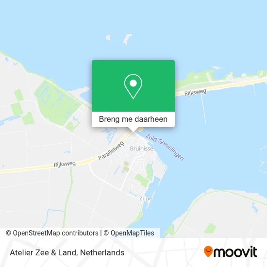Atelier Zee & Land kaart