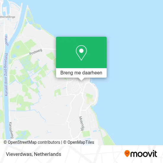 Vieverdwas kaart