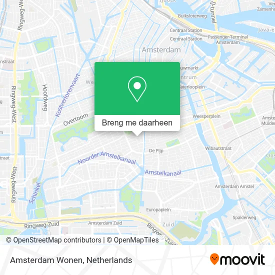 Amsterdam Wonen kaart