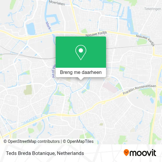 Teds Breda Botanique kaart