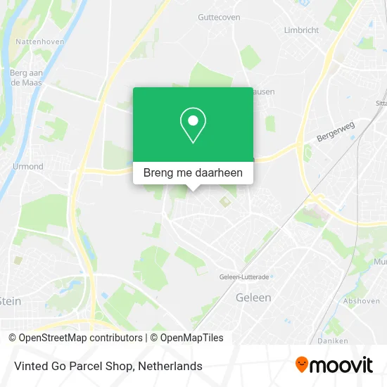 Vinted Go Parcel Shop kaart