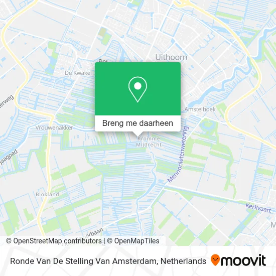 Ronde Van De Stelling Van Amsterdam kaart