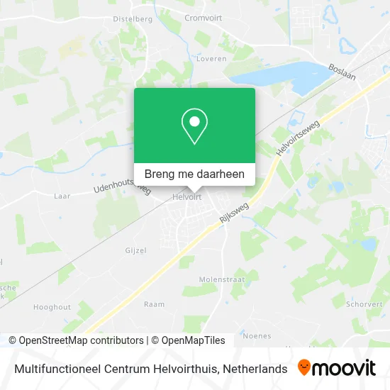 Multifunctioneel Centrum Helvoirthuis kaart