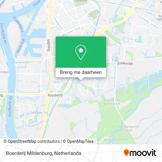 Boerderij Mildenburg kaart