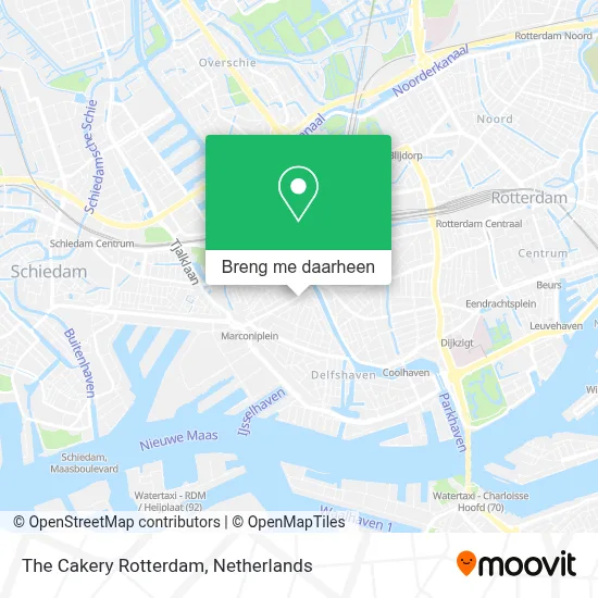 The Cakery Rotterdam kaart