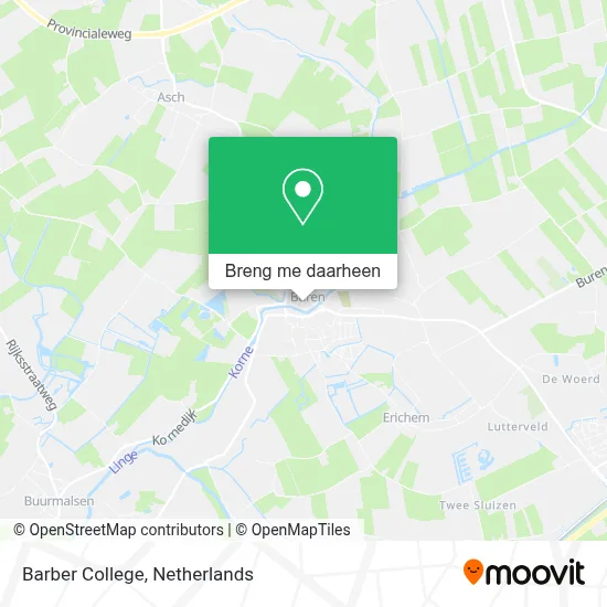 Barber College kaart