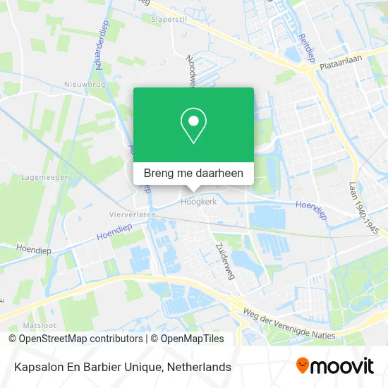 Kapsalon En Barbier Unique kaart