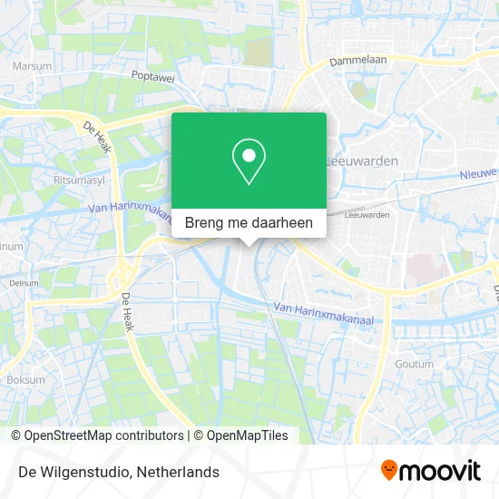 De Wilgenstudio kaart