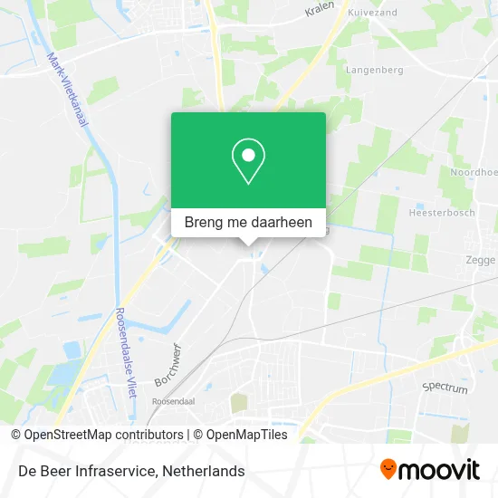 De Beer Infraservice kaart