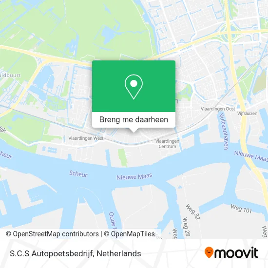 S.C.S Autopoetsbedrijf kaart