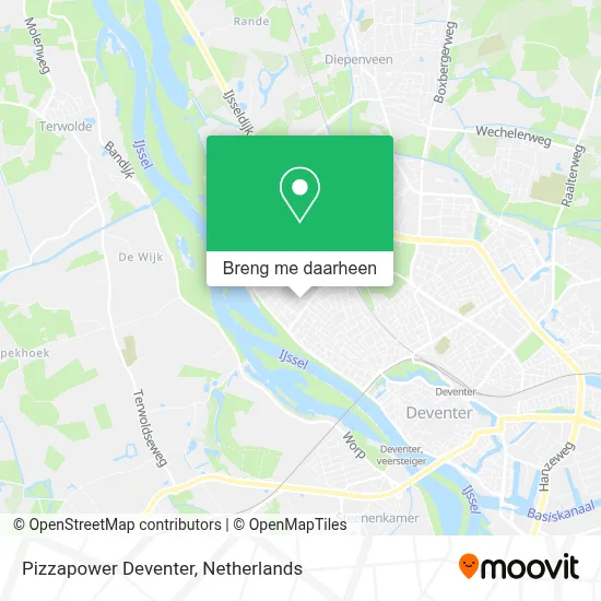 Pizzapower Deventer kaart