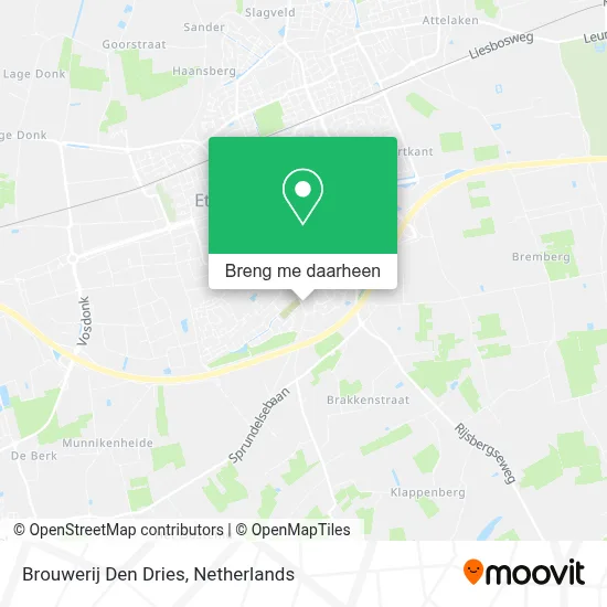 Brouwerij Den Dries kaart