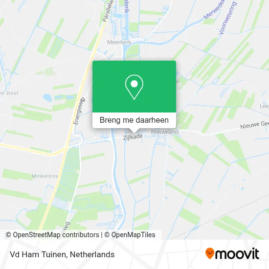 Vd Ham Tuinen kaart