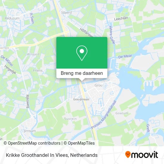 Krikke Groothandel In Vlees kaart