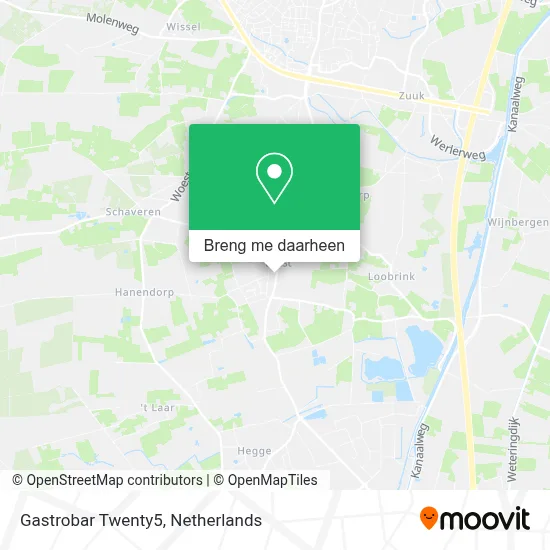 Gastrobar Twenty5 kaart