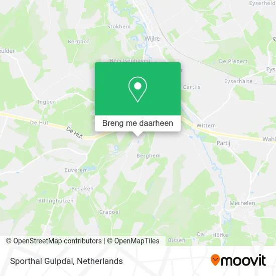 Sporthal Gulpdal kaart