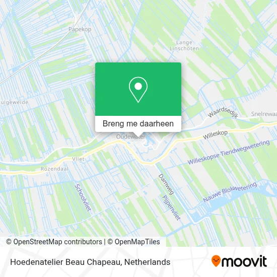 Hoedenatelier Beau Chapeau kaart