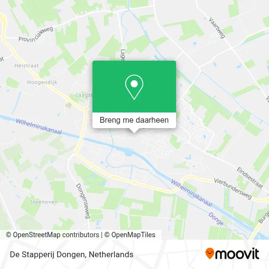 De Stapperij Dongen kaart