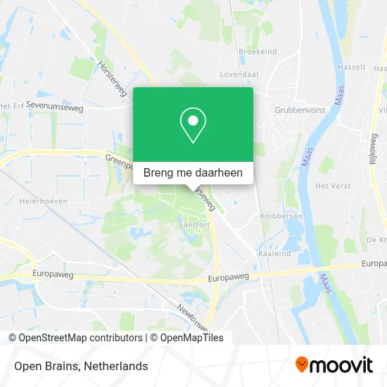 Open Brains kaart