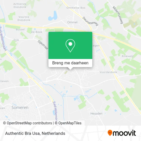 Authentic Bra Usa kaart
