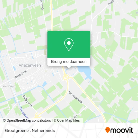 Grootgroener kaart